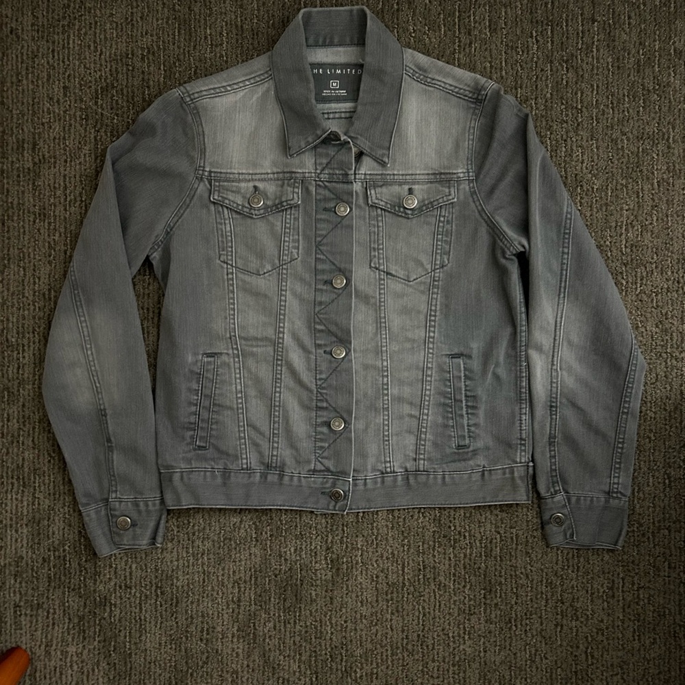 Women’s Grey/Charcoal Jean Jacket by The Limited